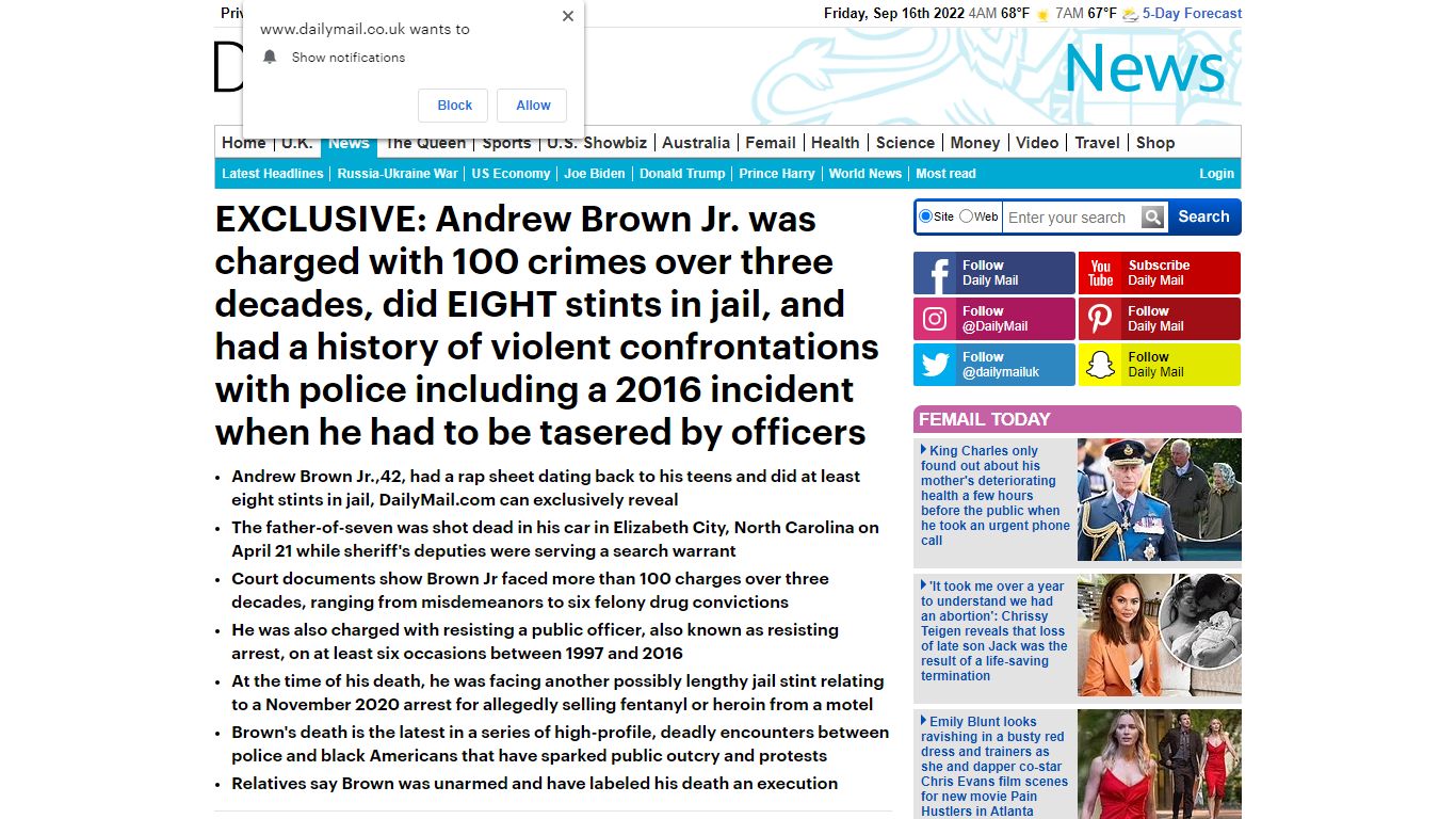 Andrew Brown Jr was charged with 100 crimes and did eight stints in ...